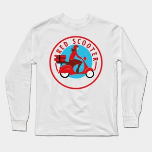 red scooter Long Sleeve T-Shirt